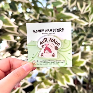 Aur Naur Possum| Funny Acrylic Pin | Kawaii Cute Possum Pin | Gifts under 10 | Novelty Pin | Joke Present | For Her | For Him | Backpack