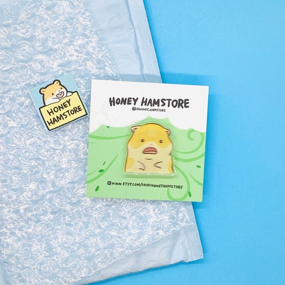 Raccoon Respectfully No | Funny Acrylic Pin | Kawaii Cute Raccoon Pin | Gifts under 10 | Novelty Pin | Joke Present | For Her | For Him