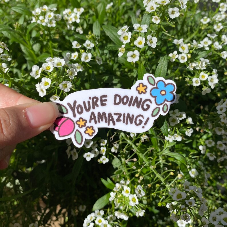 You're Doing Amazing Sticker | Funny Sticker | Gifts Under 10 | Water ...