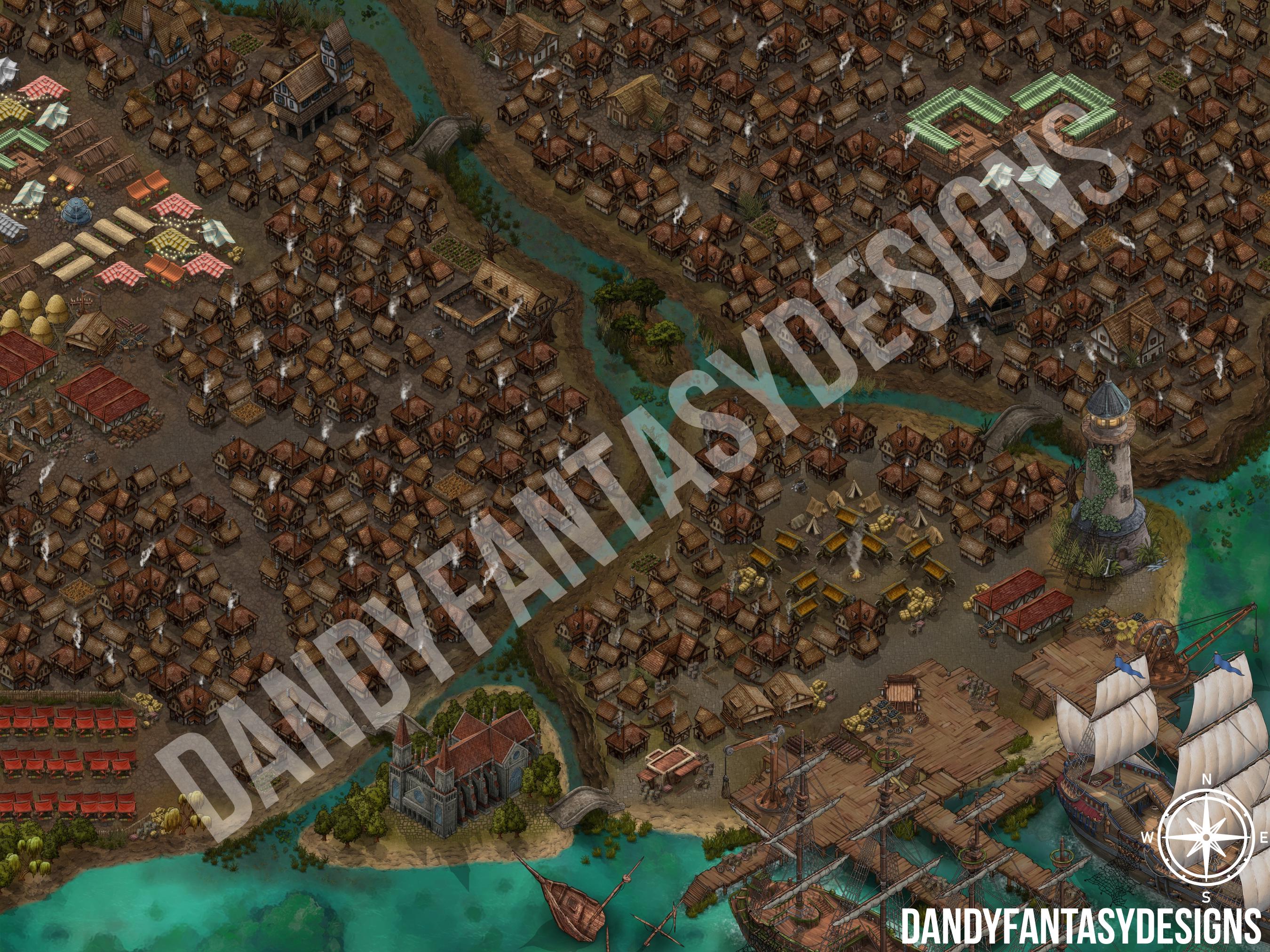 Custom Fantasy Map Design - Dnd Campaigns, Tabletop Games, Book Writers ...