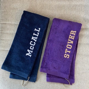 Golf Towel embroidered