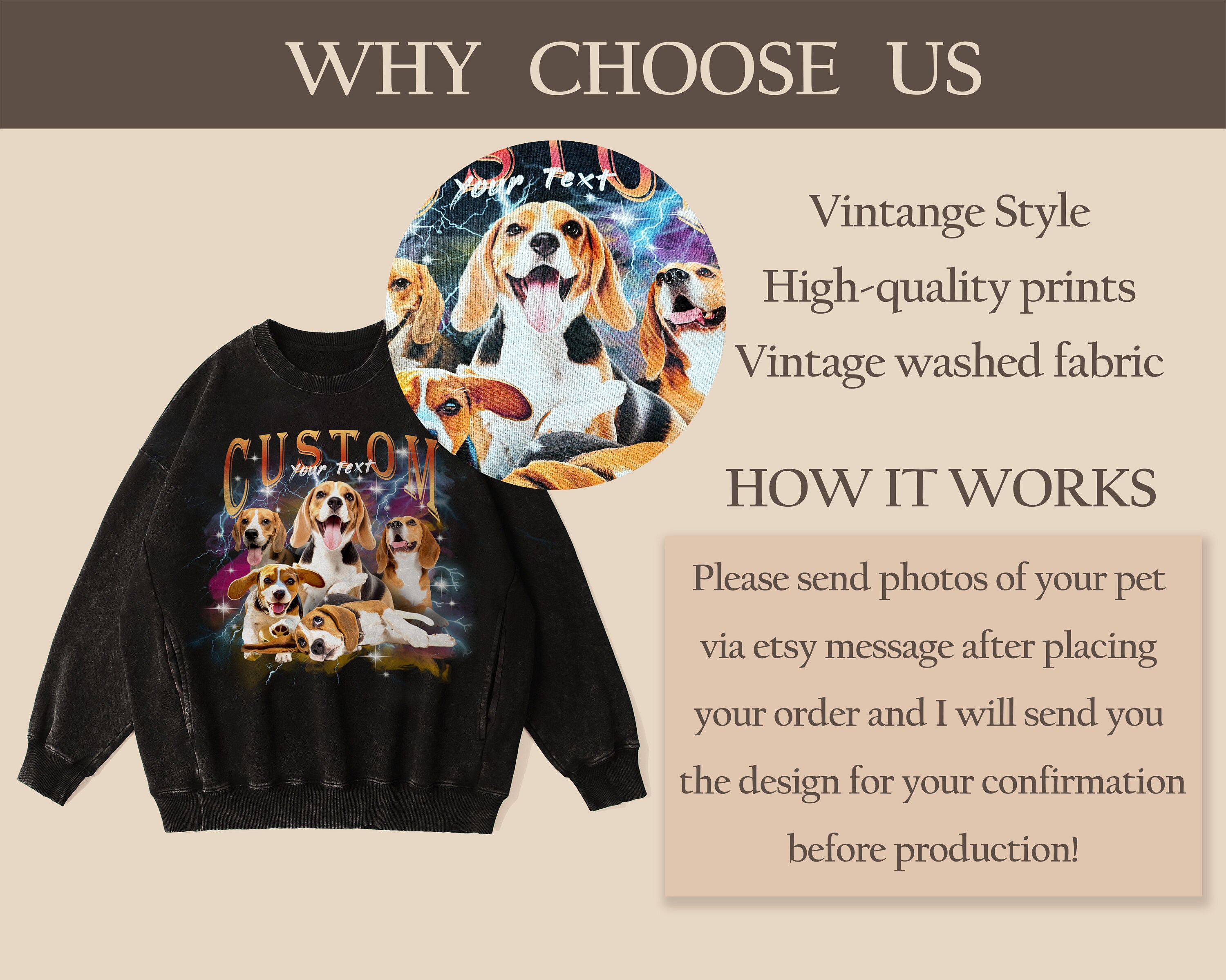 Custom Pet Vintage Washed Shirt, Custom Cat Graphic