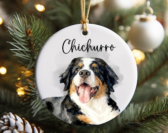 First Christmas New Dog Ornament - Personalized New Puppy Gift - Watercolor Photo Dog First Christmas 2025