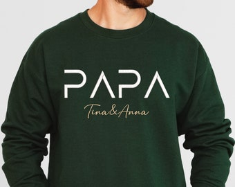 Sudadera con capucha de papá bordada personalizada con nombre, camiseta de padre, anuncio de papá esperado, sudadera de papá genial, regalo para papá, regalo del día del padre