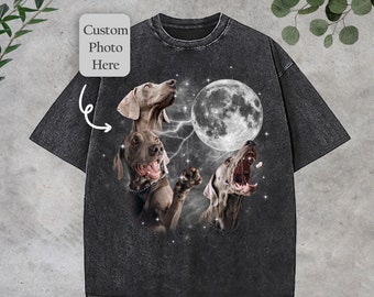 Custom Dog Shirt,Dog Mom Shirt,Personalized Moon Shirt,Custom Pet Shirt,Personalized Dog Bootleg Shirt,Custom Cat Tee,Pet Memorial Gifts