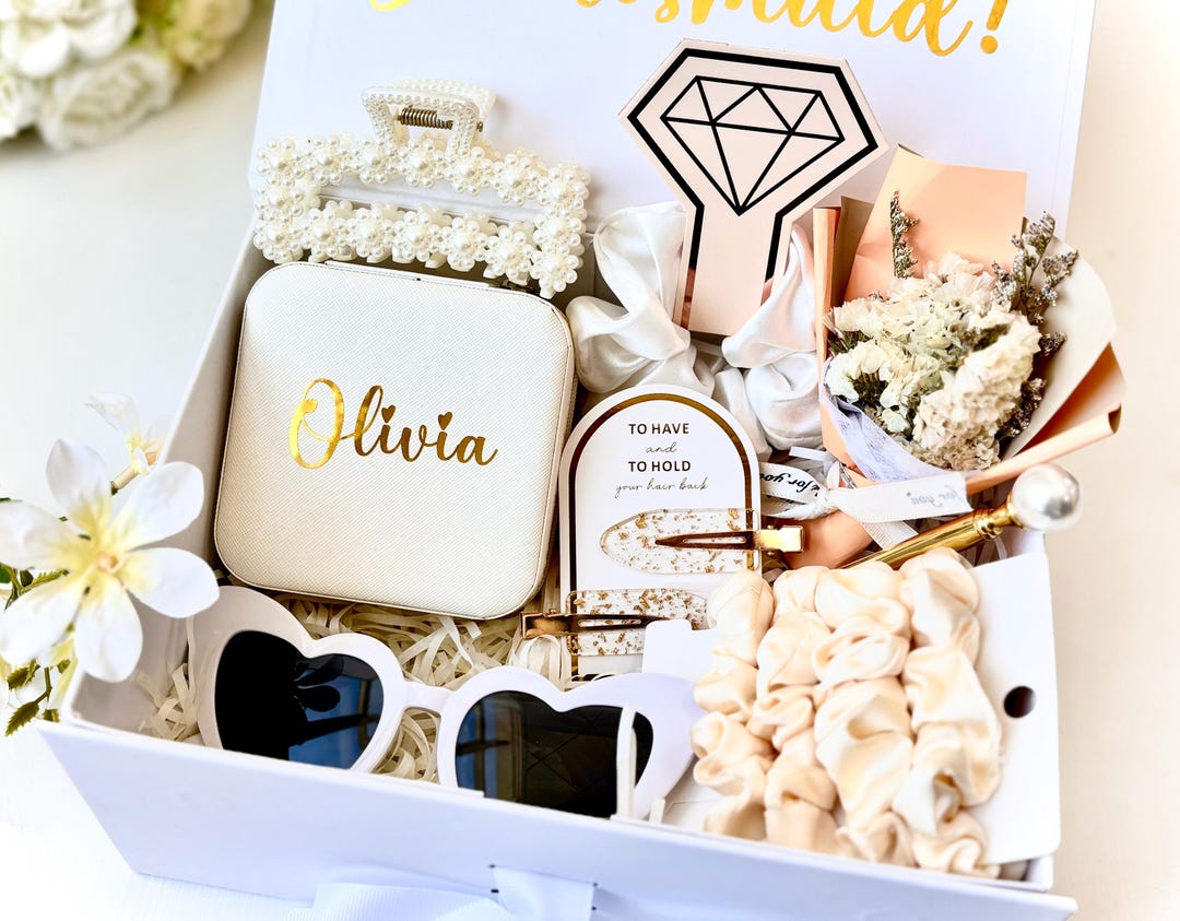 Will You Be My Bridesmaid Proposal Box Set,personalized Bridesmaid Gift ...
