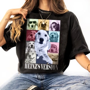 Koszulka Vintage Dog Eras Tour, Koszulka dla zwierząt, Spersonalizuj swój wizerunek Koszulka Eras Tour, Spersonalizowana koszulka, Zmień swój projekt tutaj Koszulka