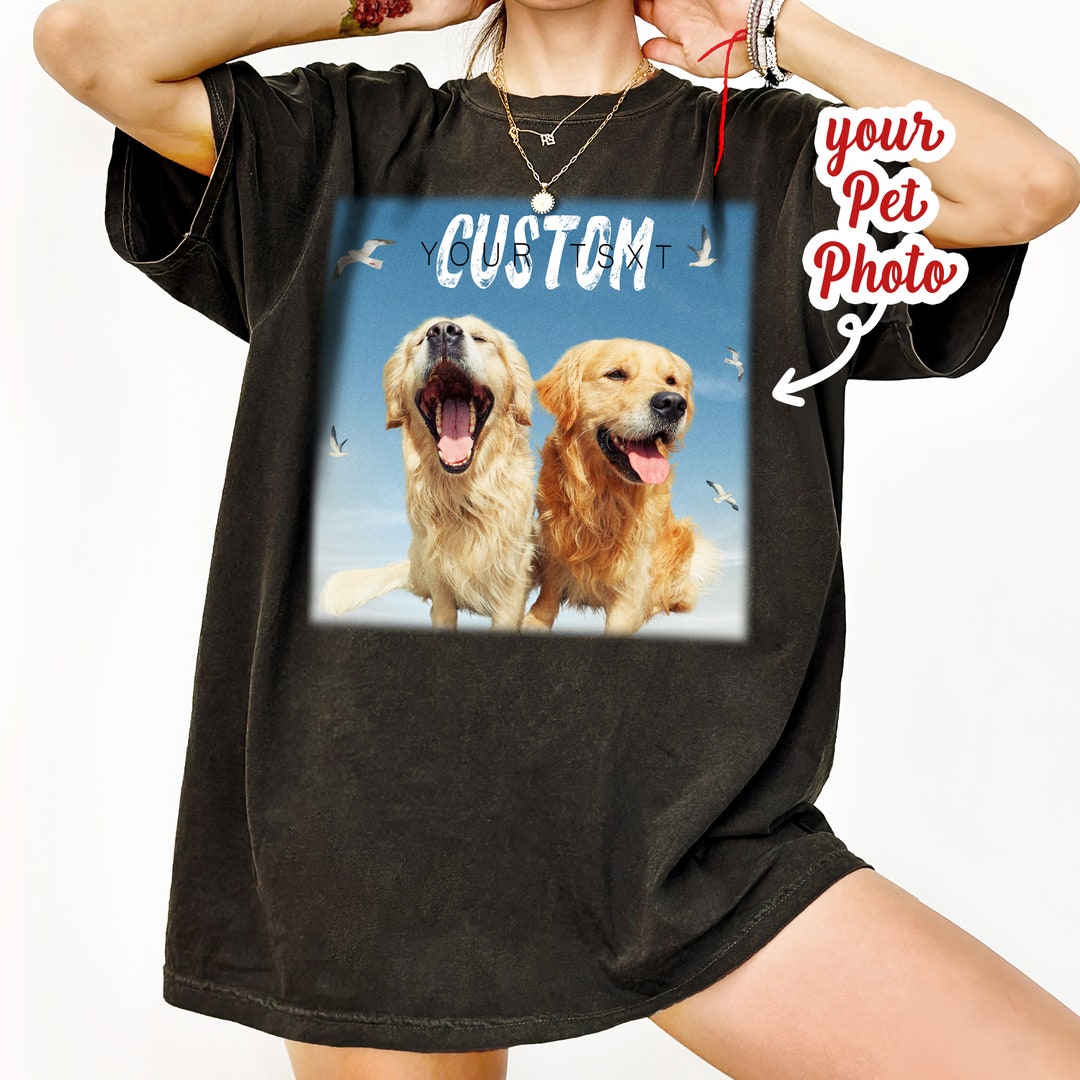 Personalized Dog Bootleg T-shirt,custom Dog Shirt,custom Dog Portrait ...