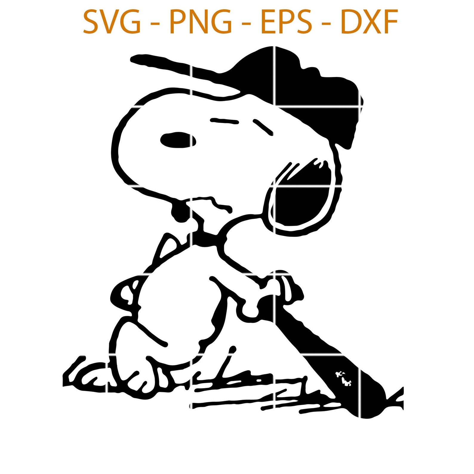 Snoopy Baseball Snoopy Playing Baseball SVG PNG EPS DXf Etsy