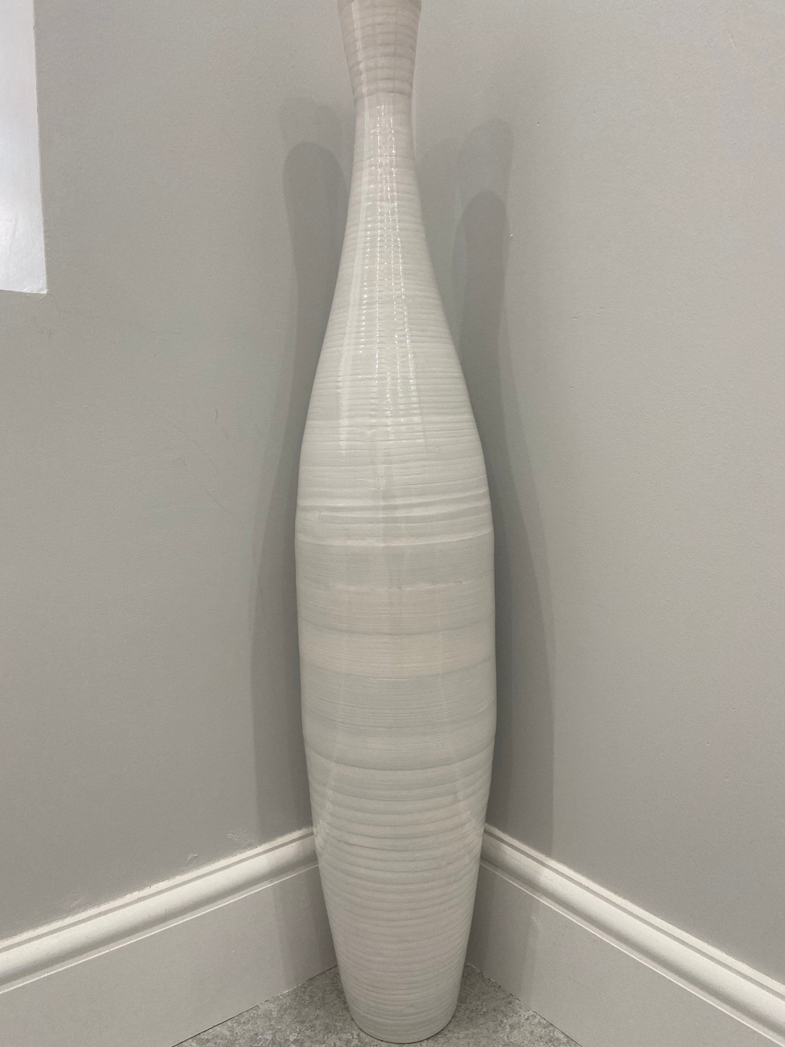 White Handmade Bamboo Vase 90CM Tall Floor or Table Vase Etsy UK