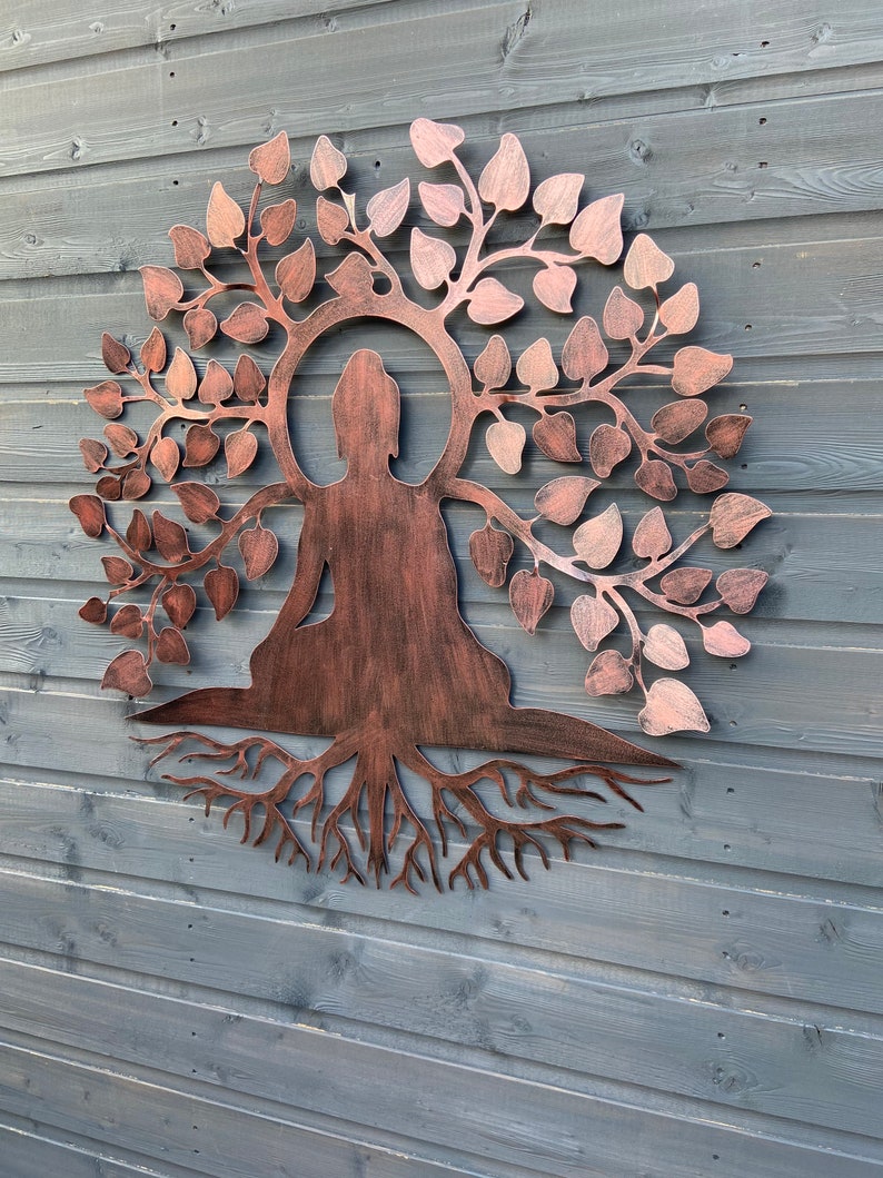 Budha Tree of Life Wall Art Outdoors/ Indoors Etsy UK