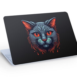 Cool CAT LAPTOP SKIN Decal Sticker, Cat Laptop Skin Decal - Custom Size