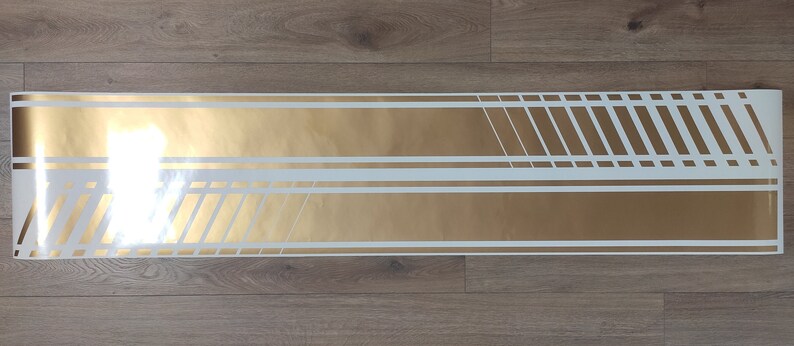 2x Universal Side Stripes / 2x Racing Stripes Decal Sticker Set - 155cm ...