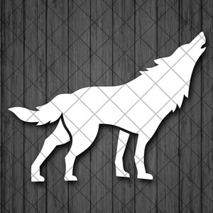 Wolf Vinyl Decal Sticker, Wolf Car Decal, Truck Decal, Laptop Stickers, Top Quality Decal For Offroad Vehicles - Custom Color and Size