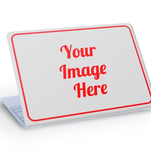 CUSTOM Image LAPTOP SKIN Decal Sticker, Laptop Skin With Your Image, Laptop Skin Decal - Custom Size