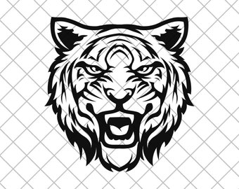 TIGER Vinyl Decal Sticker, Angry TIGER Decal, TIGER Truck Decal, Tiger Car decal, Tiger Hood Decal, Tiger Wall Decal