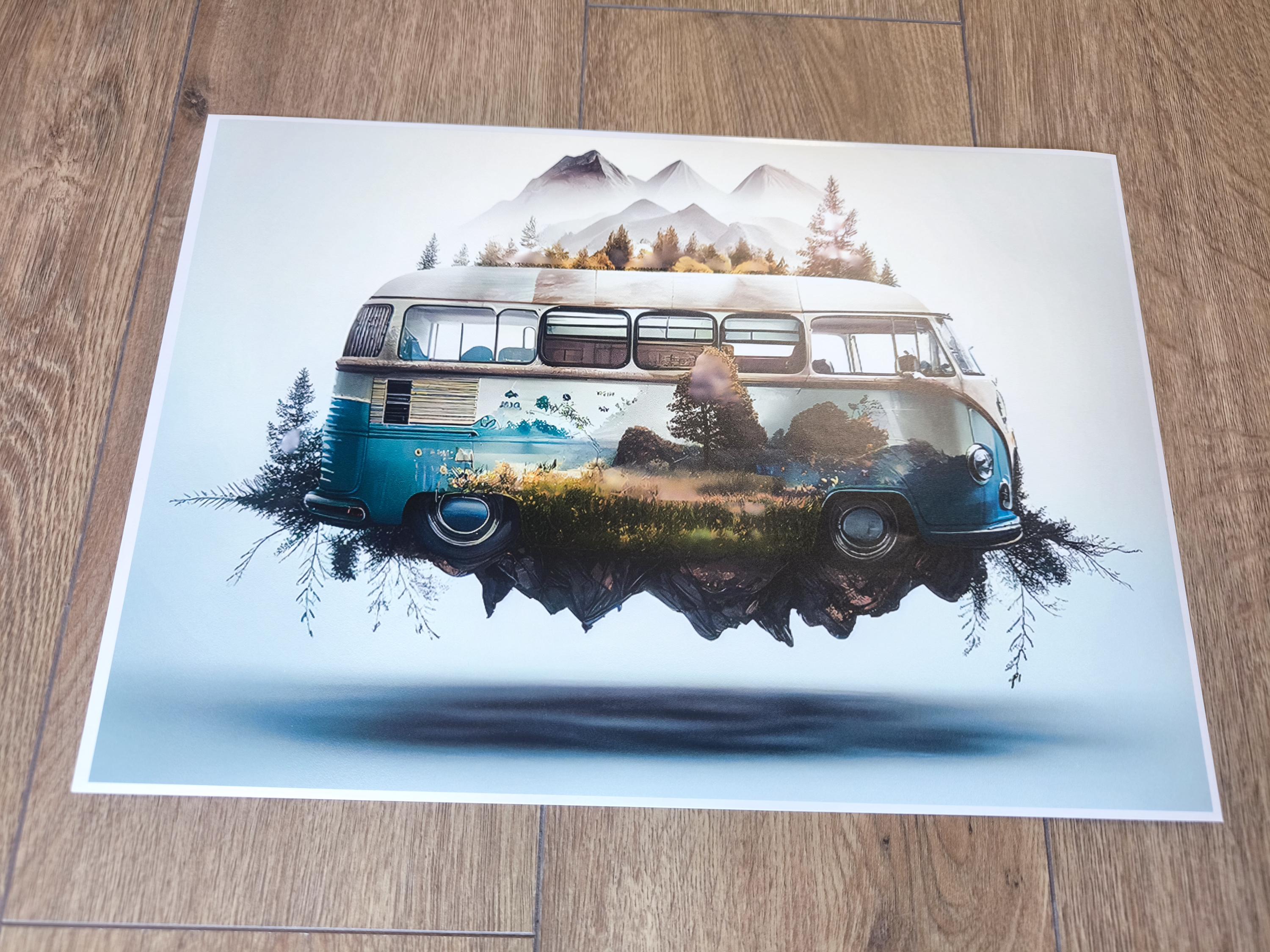 Nature CAMPER Van LAPTOP SKIN Decal Sticker, Vanlife Abstract Nature ...