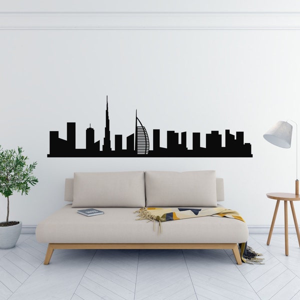 Skyline Wall Decal Etsy