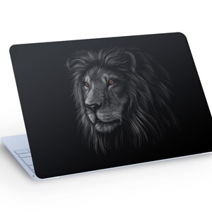 Etiqueta engomada de la calcomanía de la piel del ordenador portátil del león, calcomanía de la piel del ordenador portátil del rey león - tamaño personalizado