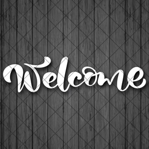 WELCOME Vinyl Decal Sticker Motivational Decal, Inspirational Wall Decal Sticker, Interior Stickers, Wall Sign Decal, Car Sticker