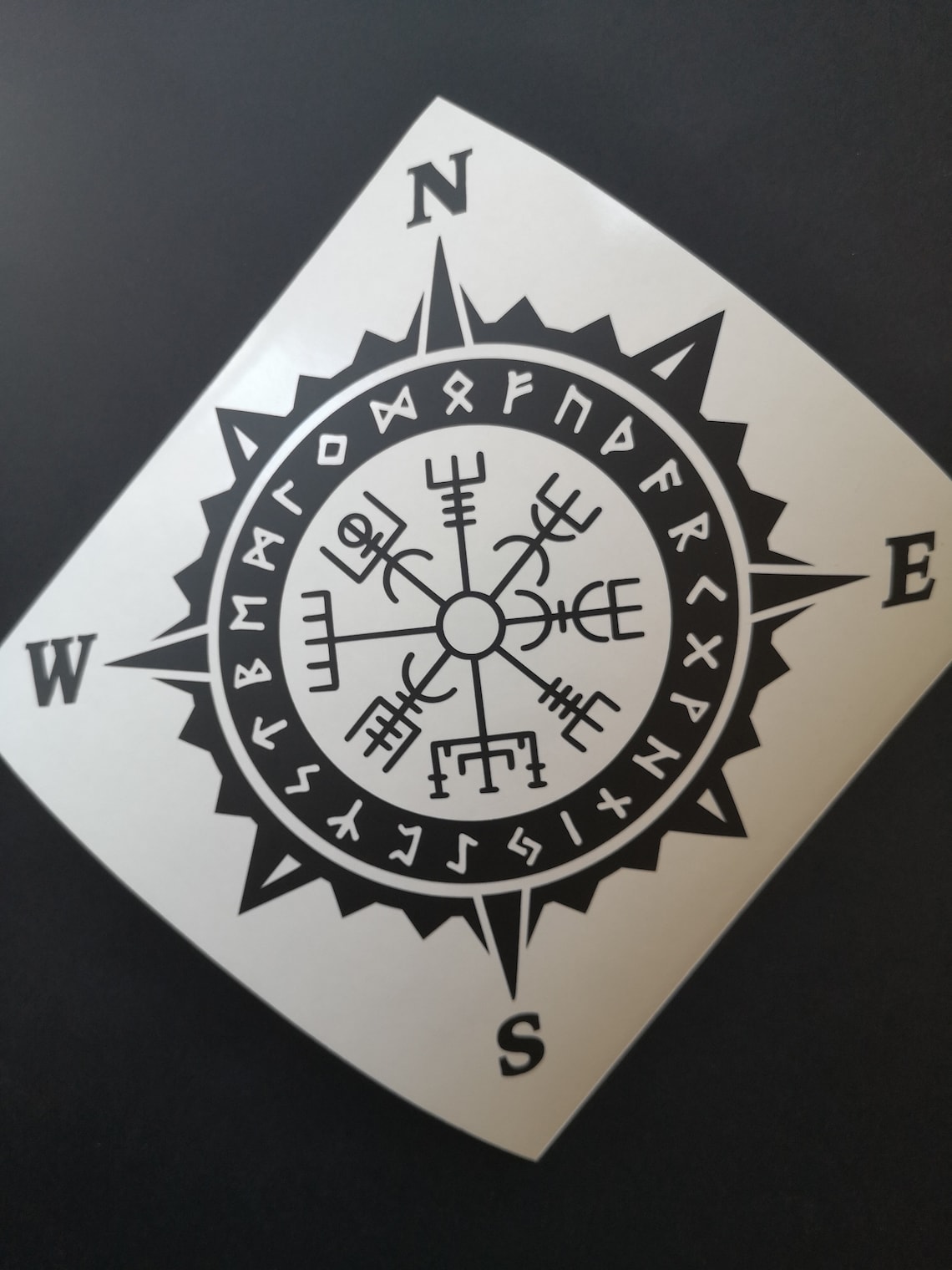 Vegvisir Viking Compass Decal Sticker Ancient Norse Symbol Etsy My