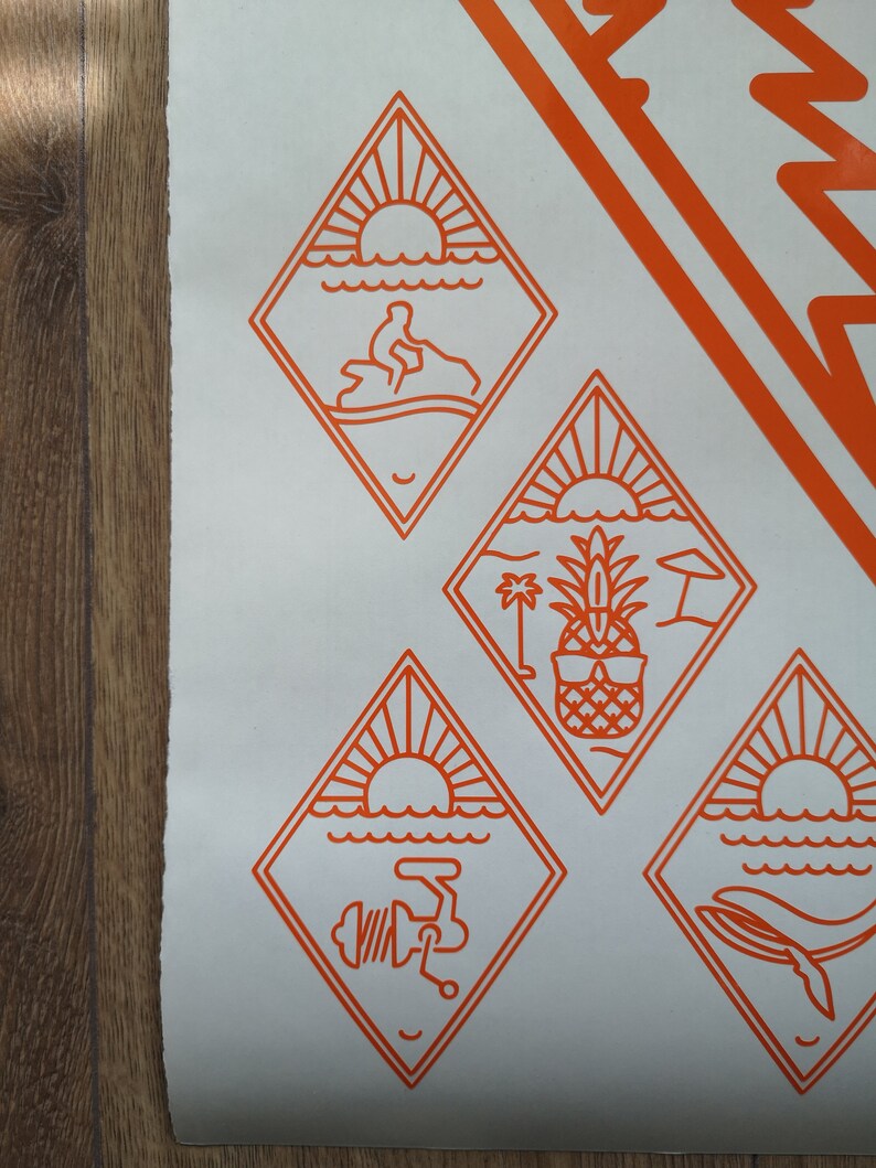 JET SKI Line Drawing Vinyl Decal Sticker Jet Ski Decal Jet Etsy