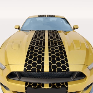 Honeycomb RACING Car Stripes Decals Stickers 2x10"- Universal Fit 2pcs. Multiple Colors