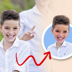 Pegatina de vinilo impresa con foto de dibujos animados divertidos, retrato de dibujos animados de foto personalizado de alta calidad, pegatina de vinilo de tu foto a dibujos animados