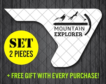 Mountain Explorer Fender Vent Vinyl Decal Sticker, JL / JLU / JT Fender Vent Decal Set, par de calcomanías