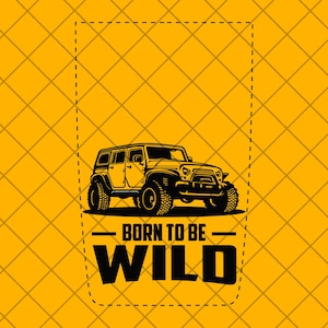 Geboren om wild te zijn off road truck hood vinyl sticker, militaire schedel TJ / LJ / Jk / Jku hood decal, off-road 4x4 truck decal sticker