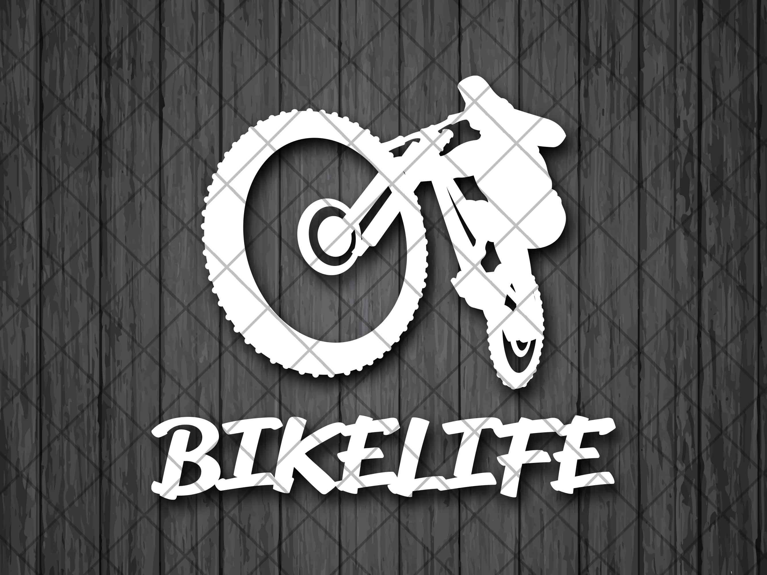 BIKELIFE Vinyl Decal Sticker Mountain Bike Mountain Decal Etsy UK