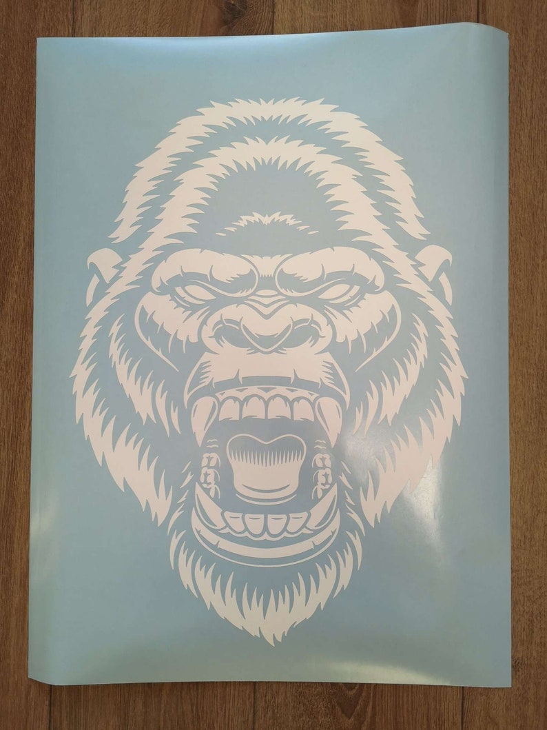 Angry Gorilla Vinyl Decal Sticker Jeep Decal Gorilla Truck Etsy