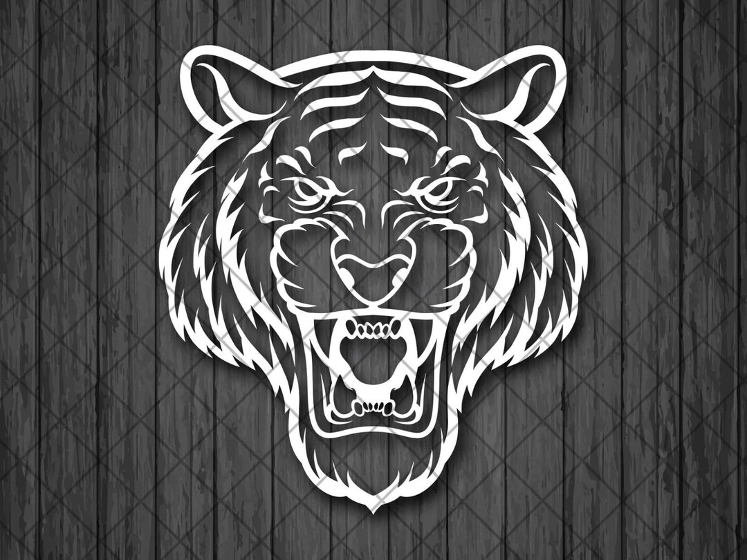 TIGER Vinyl Decal Sticker, Angry TIGER Decal, TIGER Truck Decal, Tiger