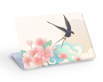 SWALLOW Bird LAPTOP SKIN Decal Sticker, Swallow Birds Laptop Skin Decal - Custom Size