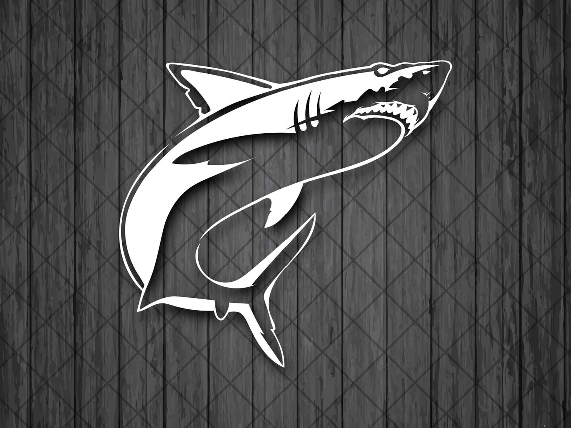 Shark Vinyl Decal Sticker Cars Fishing Decal Shark Car - Etsy