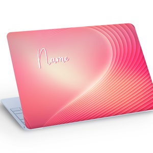 Magnifique autocollant personnalisé LOVE LAPTOP SKIN, autocollant de peau pour ordinateur portable avec nom personnalisé - taille personnalisée
