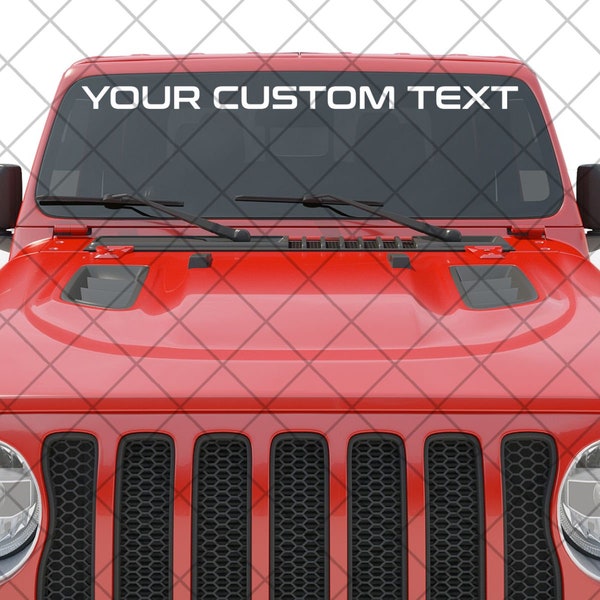 Custom Windshield Decal Etsy