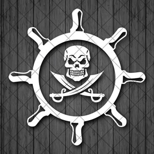 Piraten Schädel Ruder Vinyl Aufkleber Aufkleber, LKW Aufkleber, Laptop Aufkleber, Piraten Schädel gekreuzte Schwerter Aufkleber, Aufkleber für amerikanische 4x4 Fahrzeuge