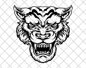 TIGER Vinyl Decal Sticker, Angry TIGER Decal, TIGER Truck Decal, Tiger Decal, Tiger Car decal, Tiger Hood Decal, Tiger Wall Decal