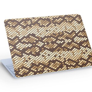 Adesivo decalque de pele de cobra para laptop, decalque de pele de laptop de pele de cobra - tamanho personalizado
