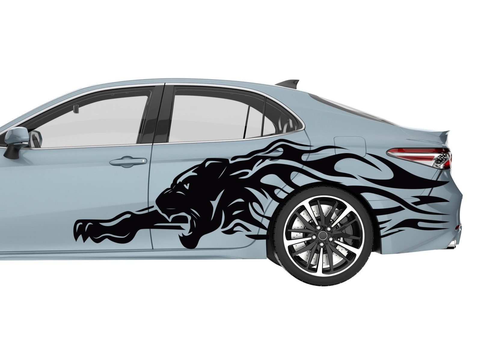 Set of JAGUAR Side Car Vinyl Decal Sticker Set PANTHER Fender Top Side Trunk Car Decal Jaguar Car Racing Decal SET Custom Color and Size Etsy Canada
