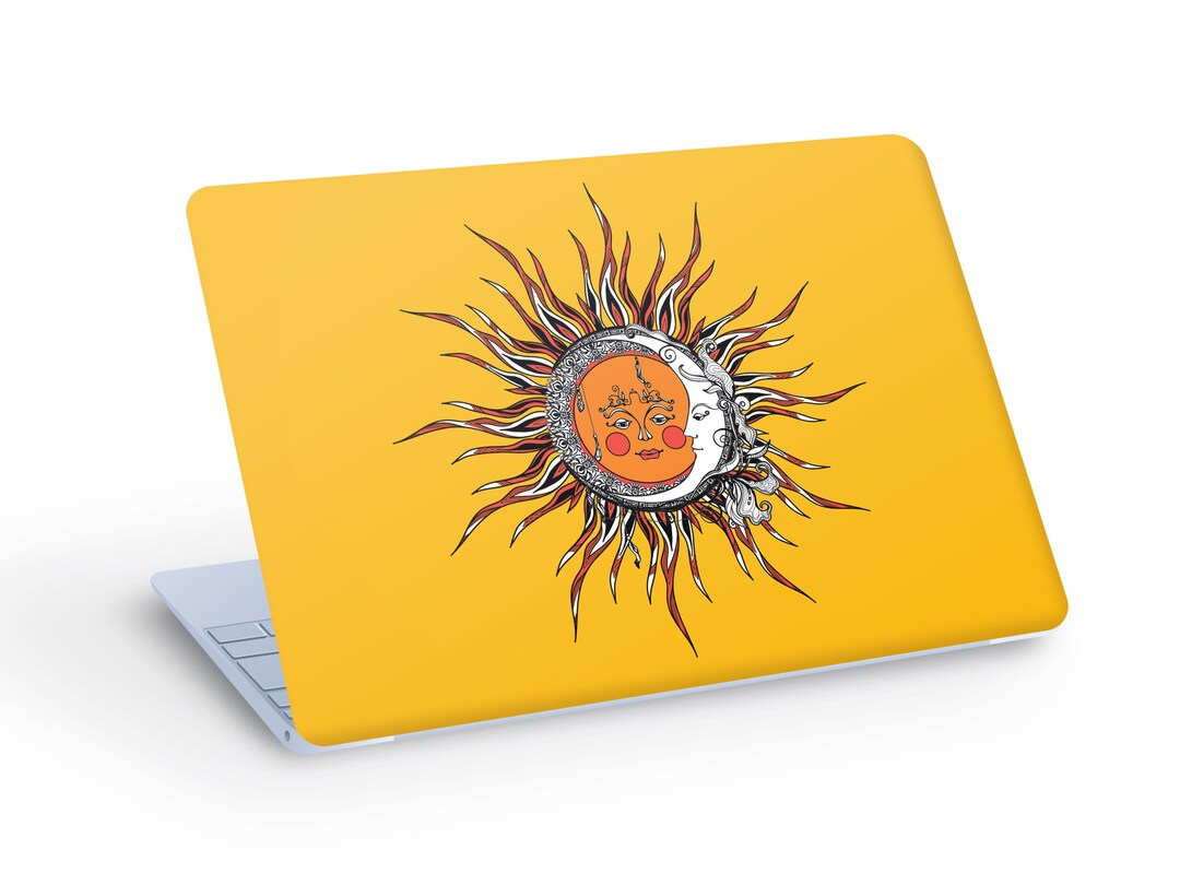 SUN & MOON LAPTOP Skin Decal Sticker, Sun and Moon Laptop Skin Decal ...
