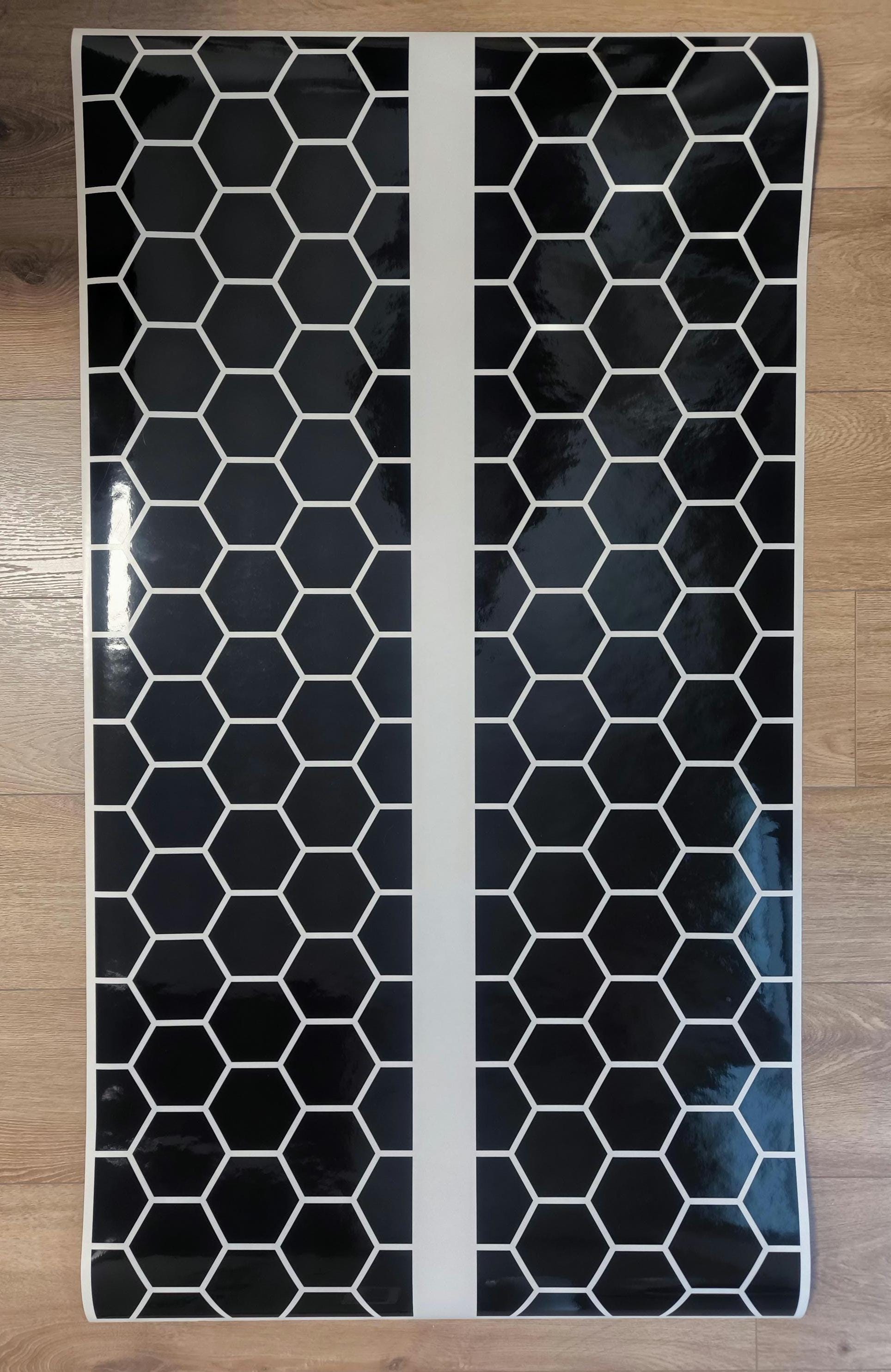 Honeycomb RACING Car Stripes Decals Stickers 2x10