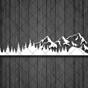WOLF Mountain Treeline SUV vinilo calcomanía pegatina, montaña y Treeline 4x4 Off Road vinilo calcomanía pegatina, bosque 4x4 vehículo calcomanía