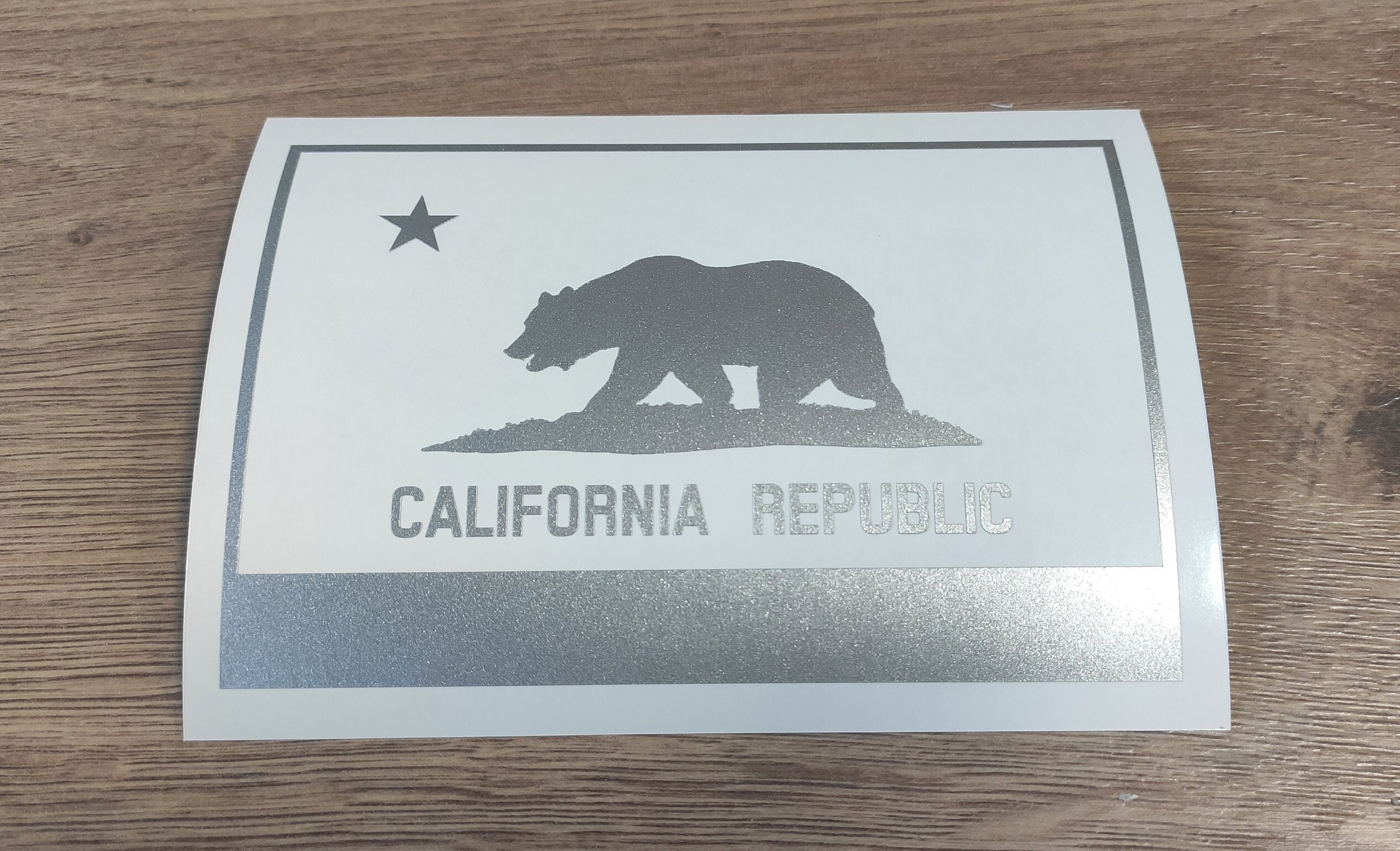 California State Flag Vinyl Decal Sticker, California Republic Sticker ...