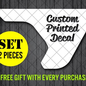 Custom Printed Fender Vent Decal Stickers, Colorful Fender Vent Decal Stickers, Vent Pair Decals