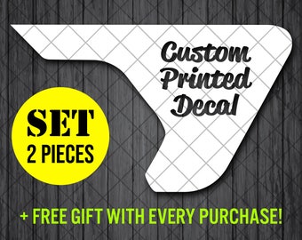 Custom Printed Fender Vent Decal Stickers, Colorful Fender Vent Decal Stickers, Vent Pair Decals