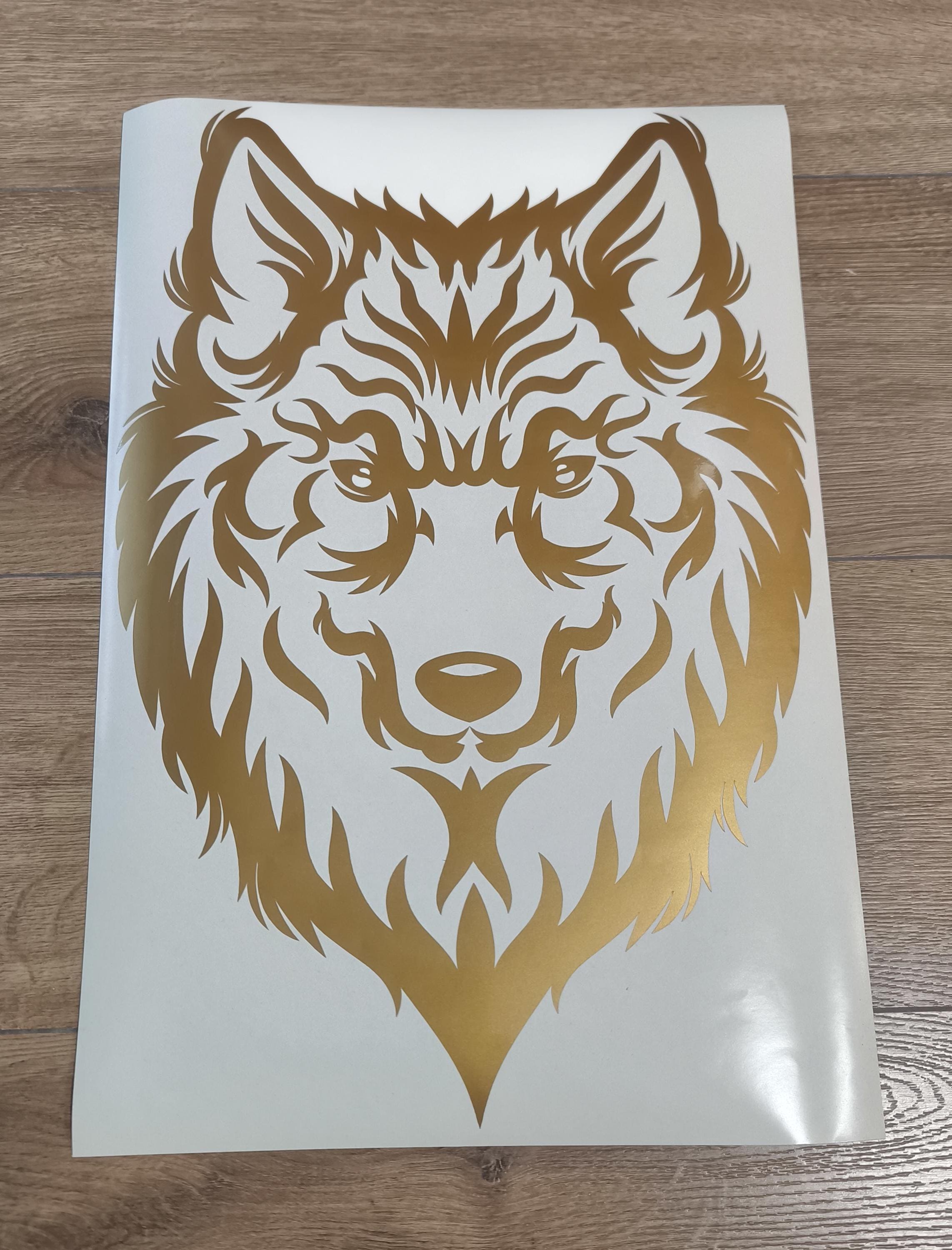 Wolf Vinyl Decal Sticker Wolf Face Vinyl Decal Wolf Head Vinyl Decal