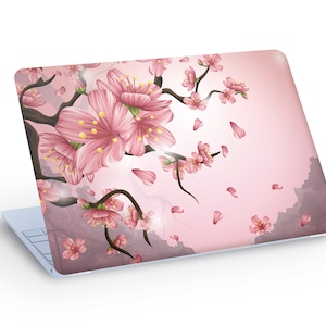 Cherry BLOSSOMS LAPTOP SKIN Decal Sticker, Bloemen Laptop Skin Decal - Aangepast formaat