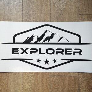 Mountain EXPLORER 4x4 off Road Vinyl Decal Sticker, 4x4 Sticker, OFF ...